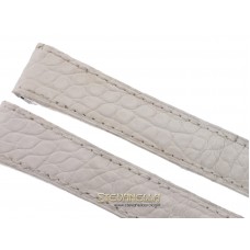 Cinturino Cartier Santos 100 alligatore bianco 20mm nuovo